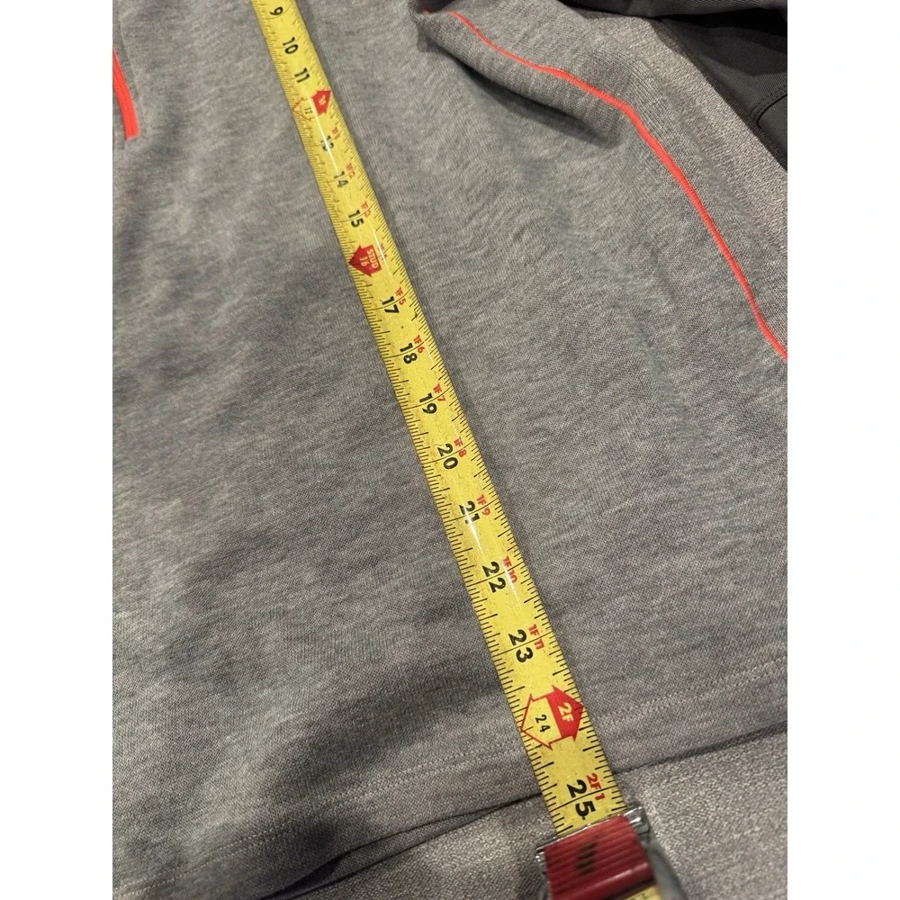 Nike TIGER WOODS COLLECTION Mens S 1/4 Zip Grey Infared Golf Pullover/Sweatshirt